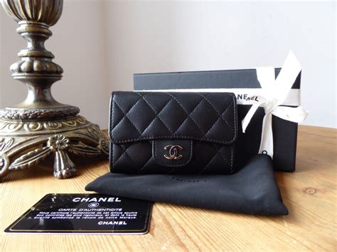 chanel classic card holder flap|chanel classic key holder wallet.